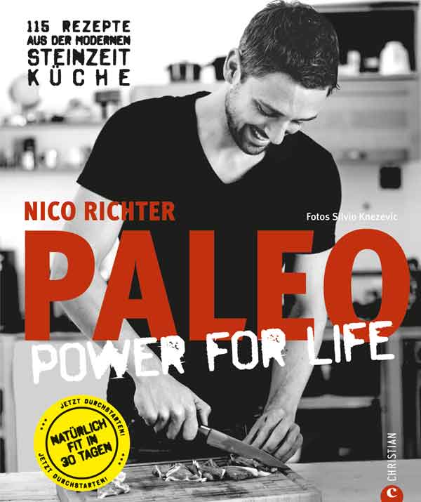 PALEO Kochbuch Power for-Life Cover Kochbuch Steinzeit Diaet Ernaehrung