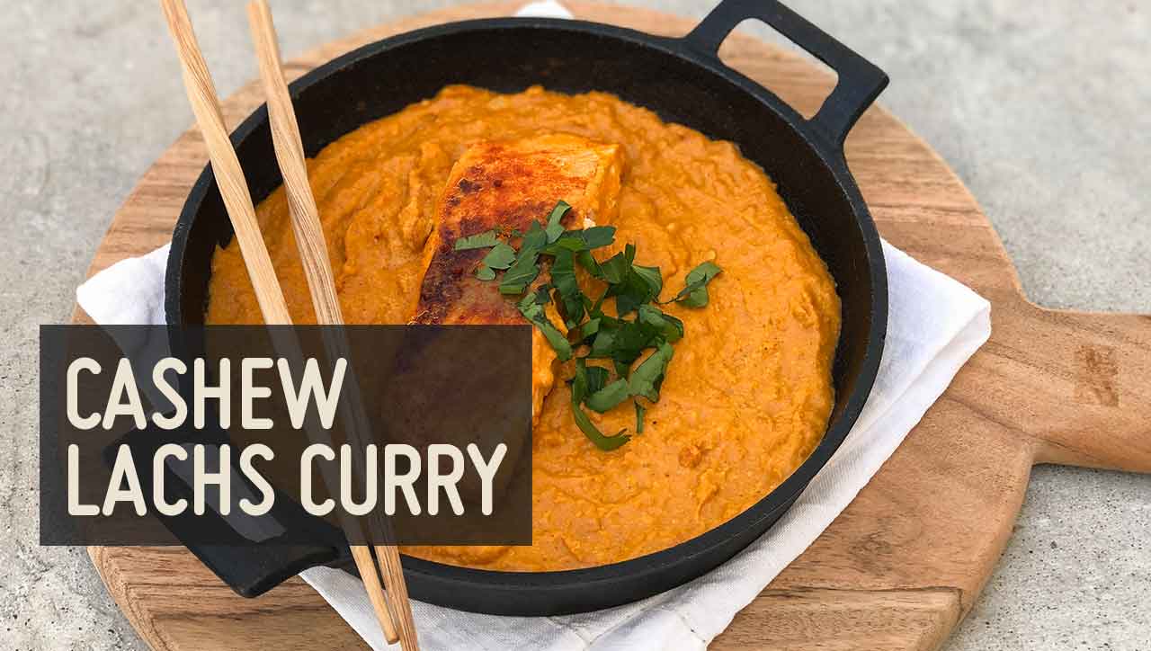 Cremiges Cashew Lachs Curry - Paleo360.de